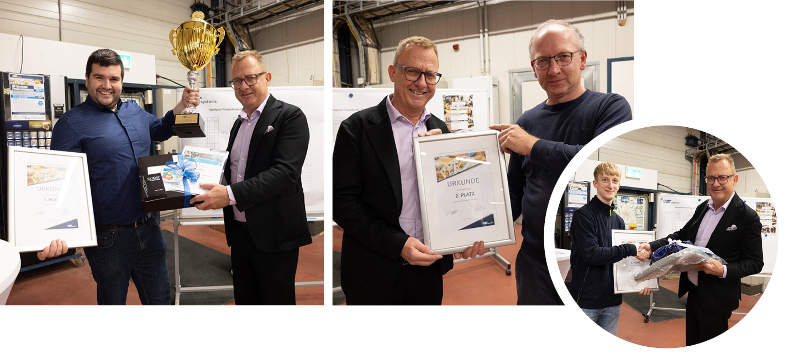 BT-Systems Preisschnapsen Bildercollage der Gewinner